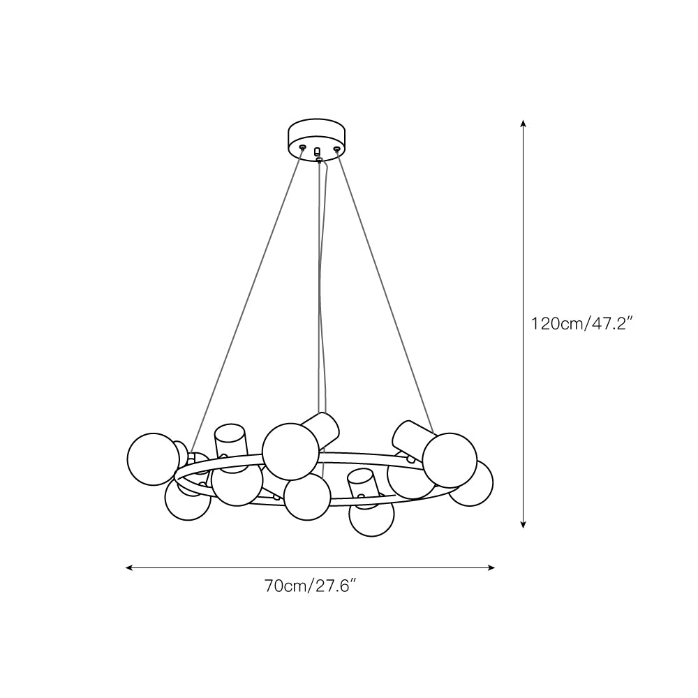 Raechelle Alabaster Chandelier - Zonesus