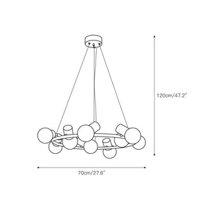 Raechelle Alabaster Chandelier - Zonesus