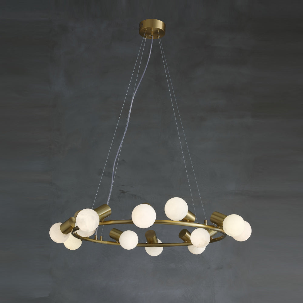 Raechelle Alabaster Chandelier - Zonesus