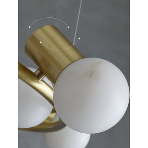 Raechelle Alabaster Chandelier - Zonesus