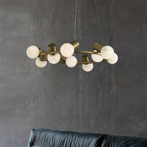 Raechelle Alabaster Chandelier - Zonesus