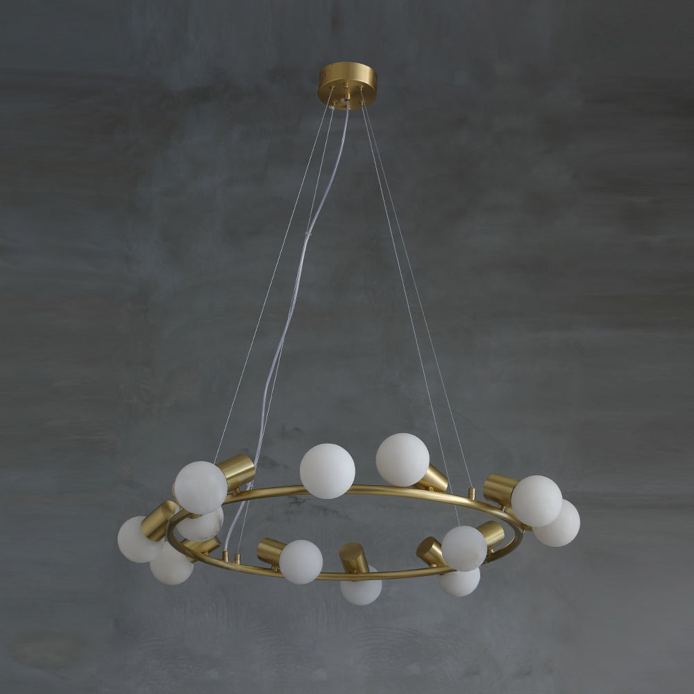 Raechelle Alabaster Chandelier - Zonesus