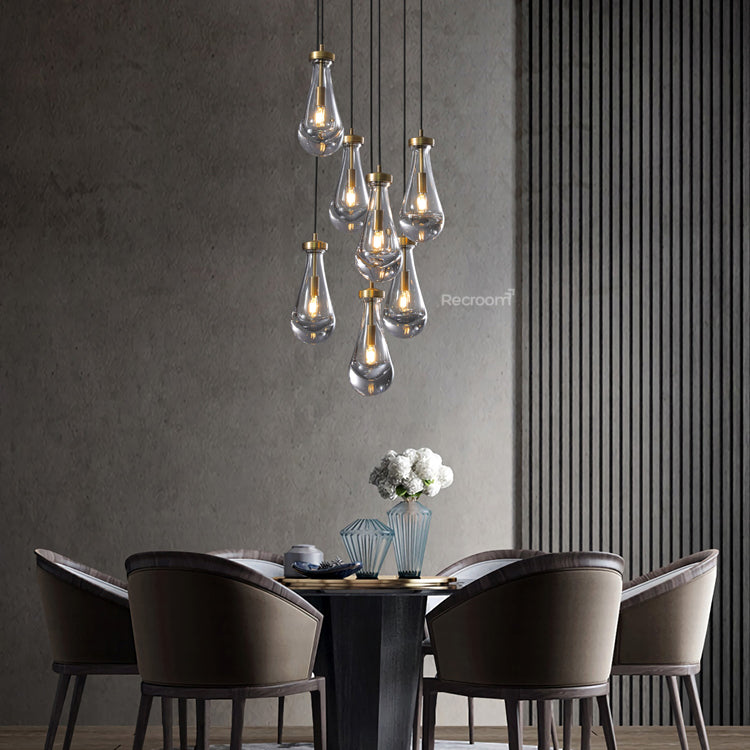 Raindrop Round Chandelier 18" - Zonesus