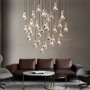 Raindrop Round Chandelier 60" - Zonesus