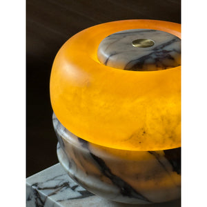 Ramson Alabaster Stone Table Lamp - Zonesus