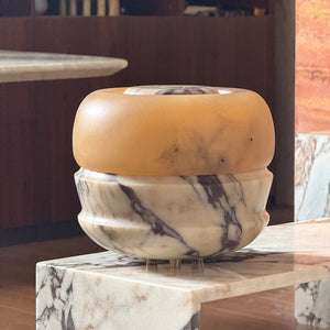 Ramson Alabaster Stone Table Lamp - Zonesus