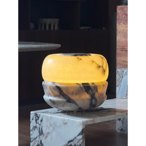 Ramson Alabaster Stone Table Lamp - Zonesus