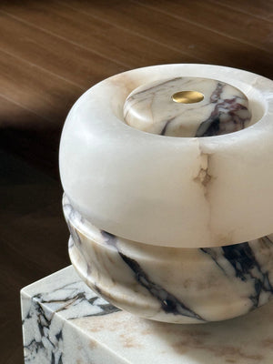 Ramson Alabaster Stone Table Lamp - Zonesus