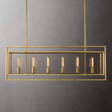 Backman Vintage Rectangle Chandelier 54" - Zonesus