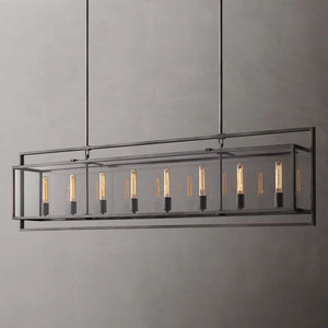 Backman Vintage Rectangle Chandelier 72" - Zonesus