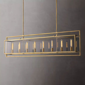 Backman Vintage Rectangle Chandelier 72" - Zonesus