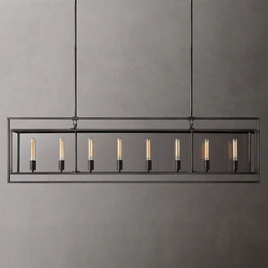 Backman Vintage Rectangle Chandelier 72" - Zonesus