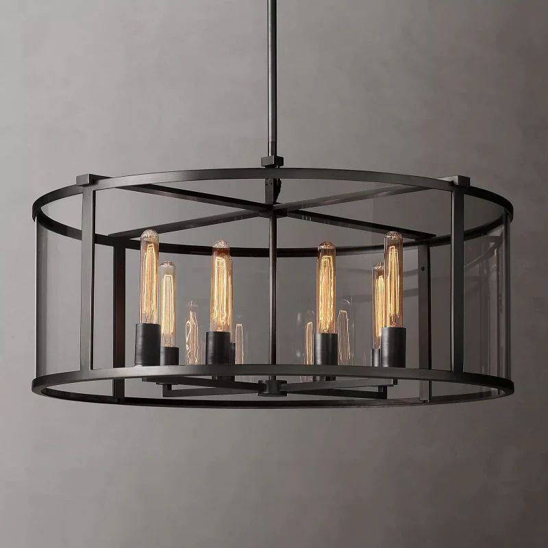 Backman Vintage Round Chandelier 33" - Zonesus