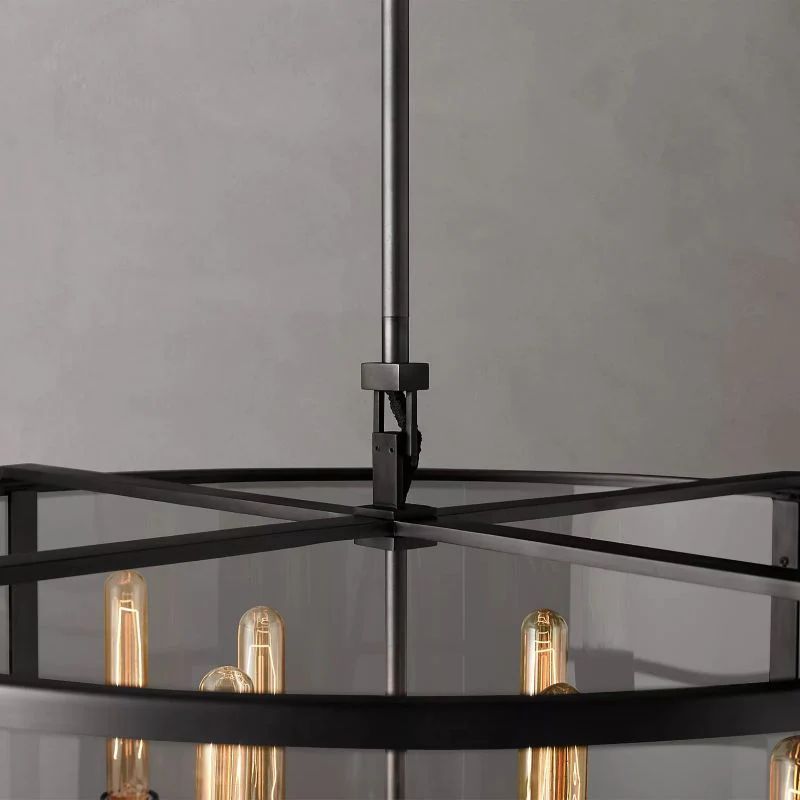 Backman Vintage Round Chandelier 33" - Zonesus