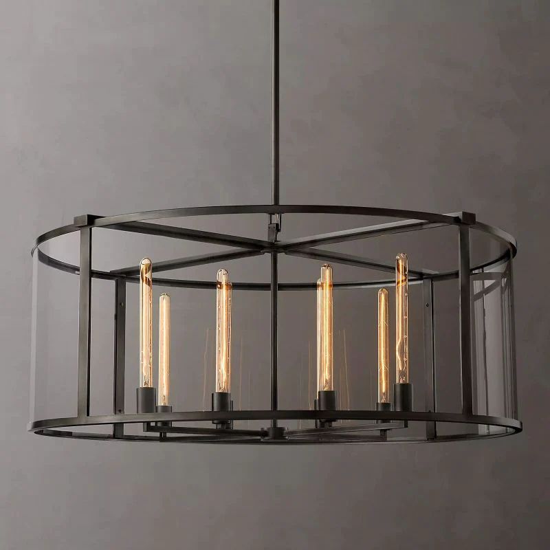 Backman Vintage Round Chandelier 44" - Zonesus