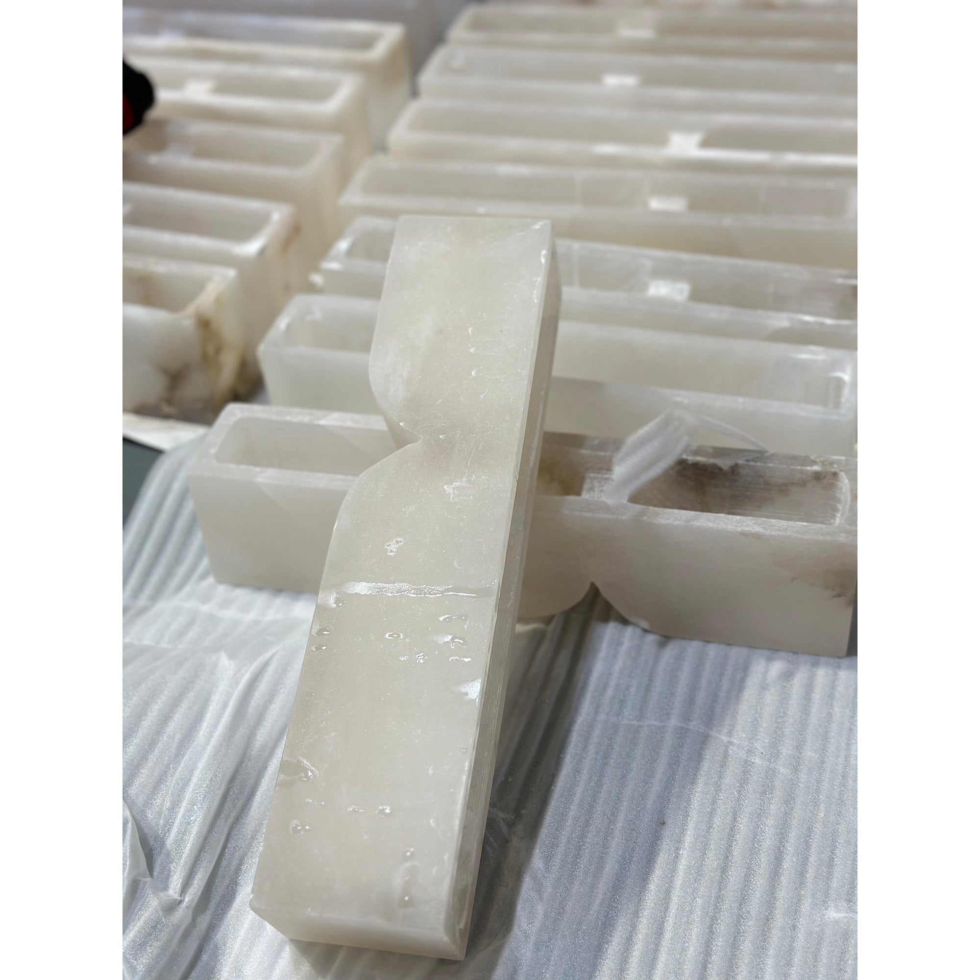 Rectangular Alabaster Wall Lamp - Zonesus