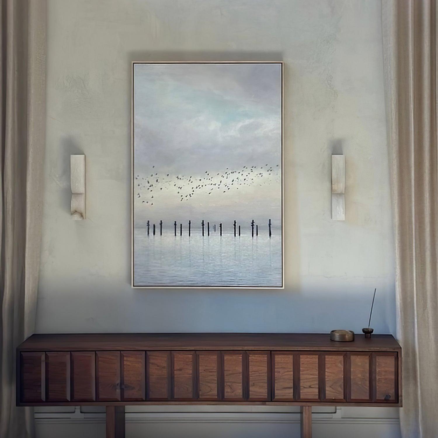 Rectangular Alabaster Wall Lamp - Zonesus