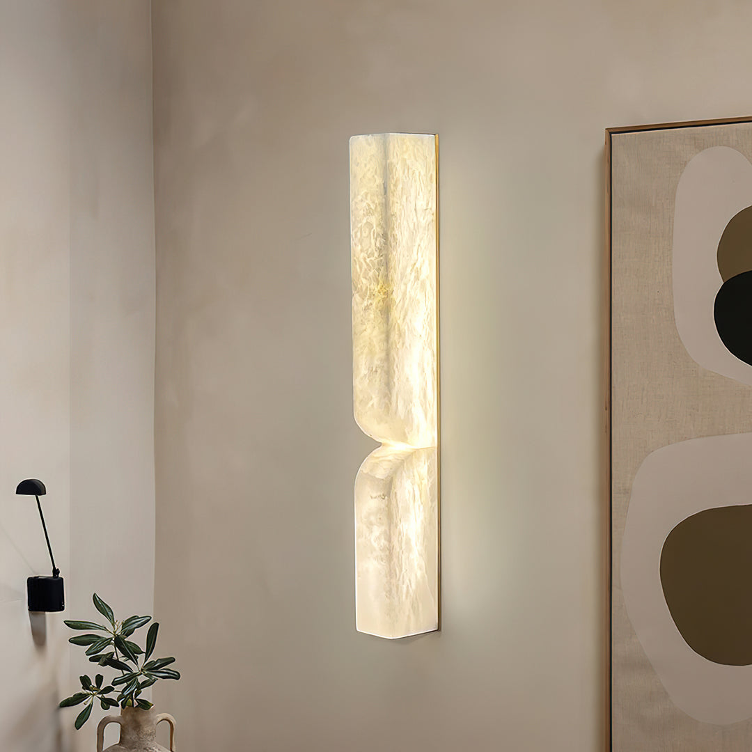 Rectangular Alabaster Wall Lamp - Zonesus