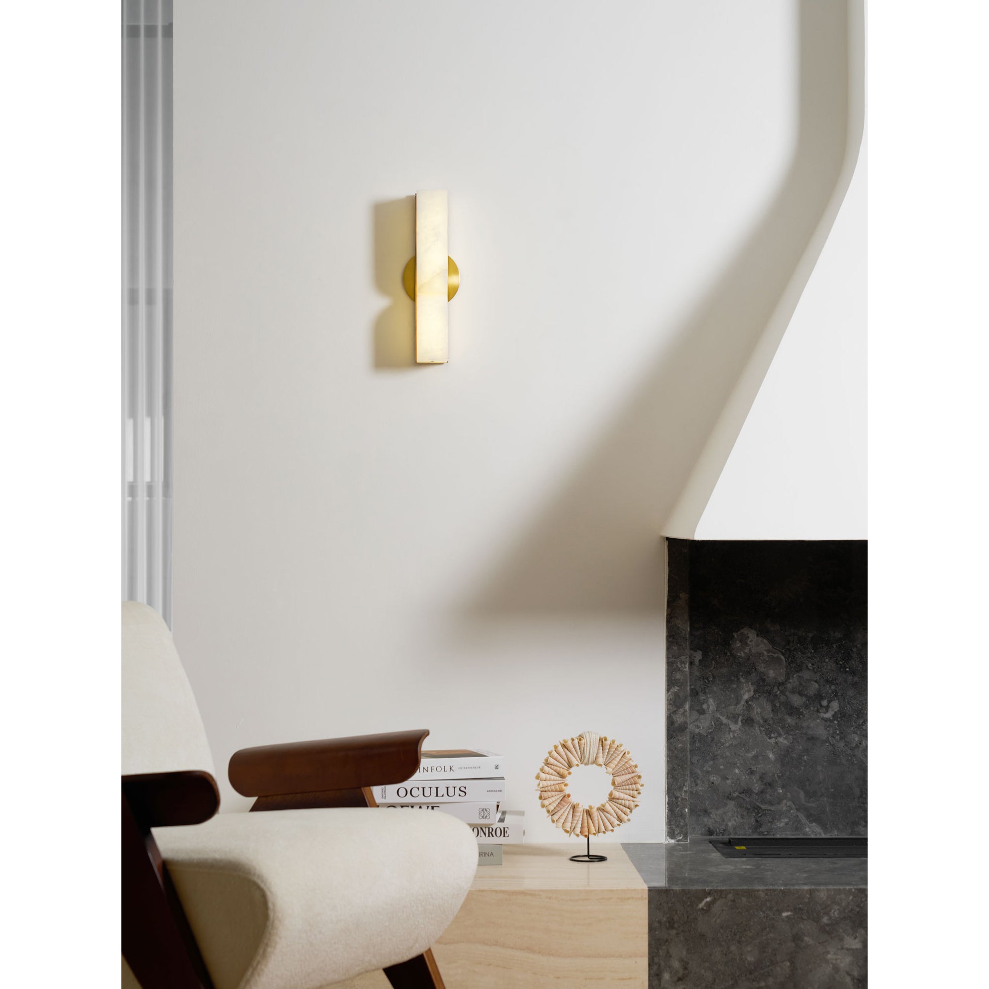 Rectangular Alabaster Wall Lamp - Zonesus