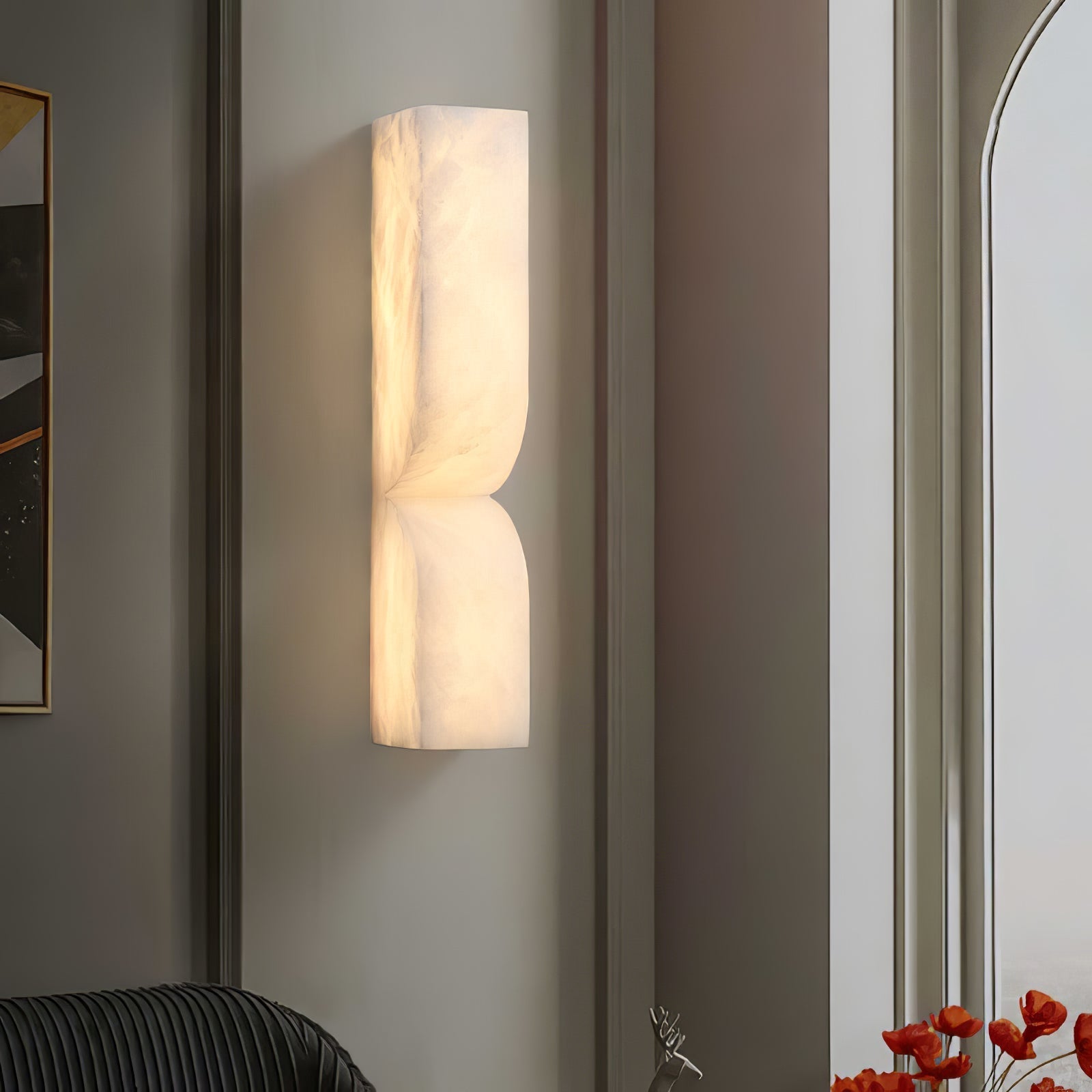 Rectangular Alabaster Wall Lamp - Zonesus