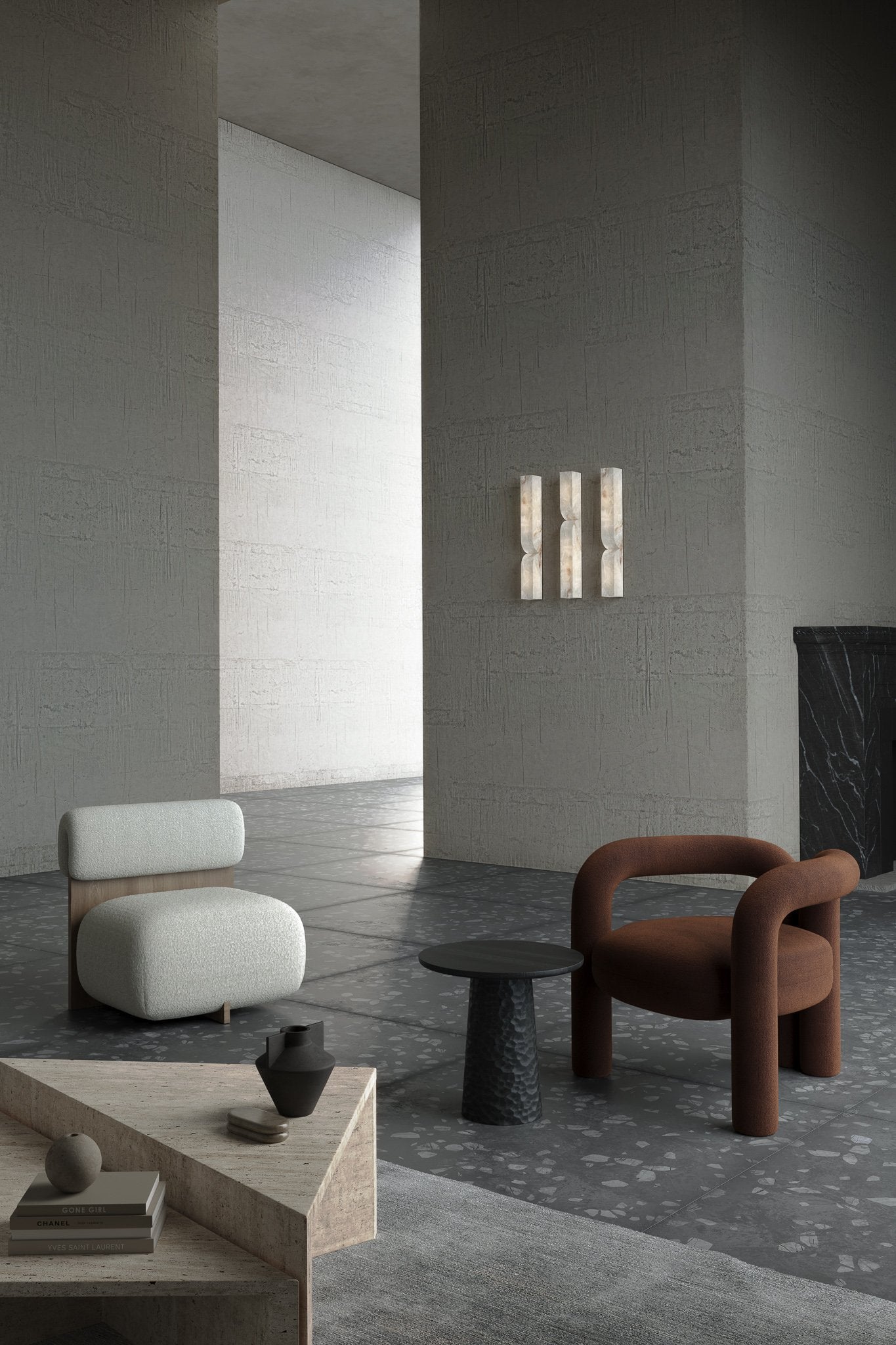 Rectangular Alabaster Wall Lamp - Zonesus