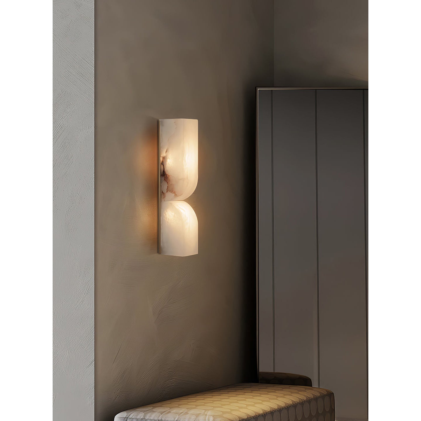 Rectangular Alabaster Wall Lamp - Zonesus