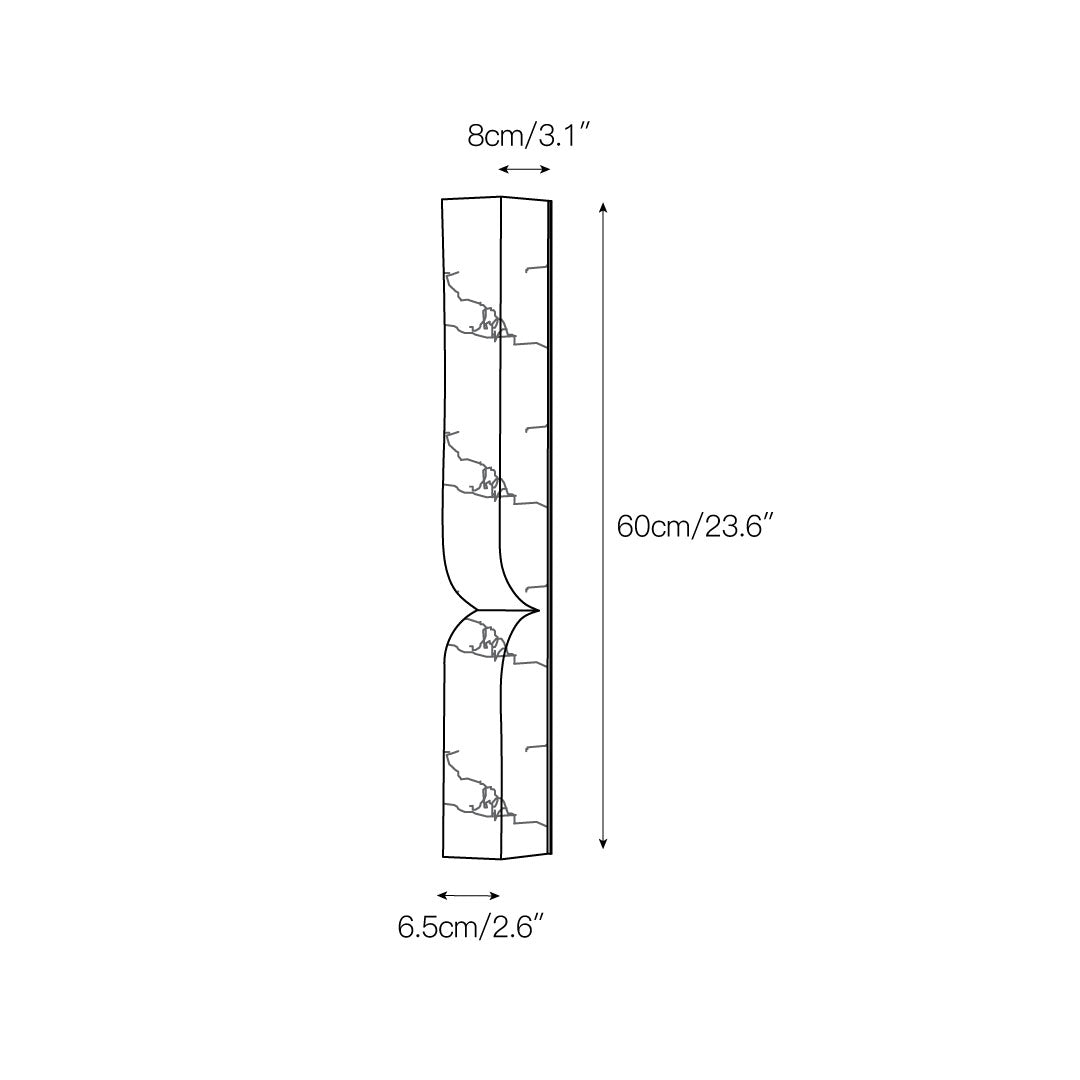 Rectangular Alabaster Wall Lamp - Zonesus