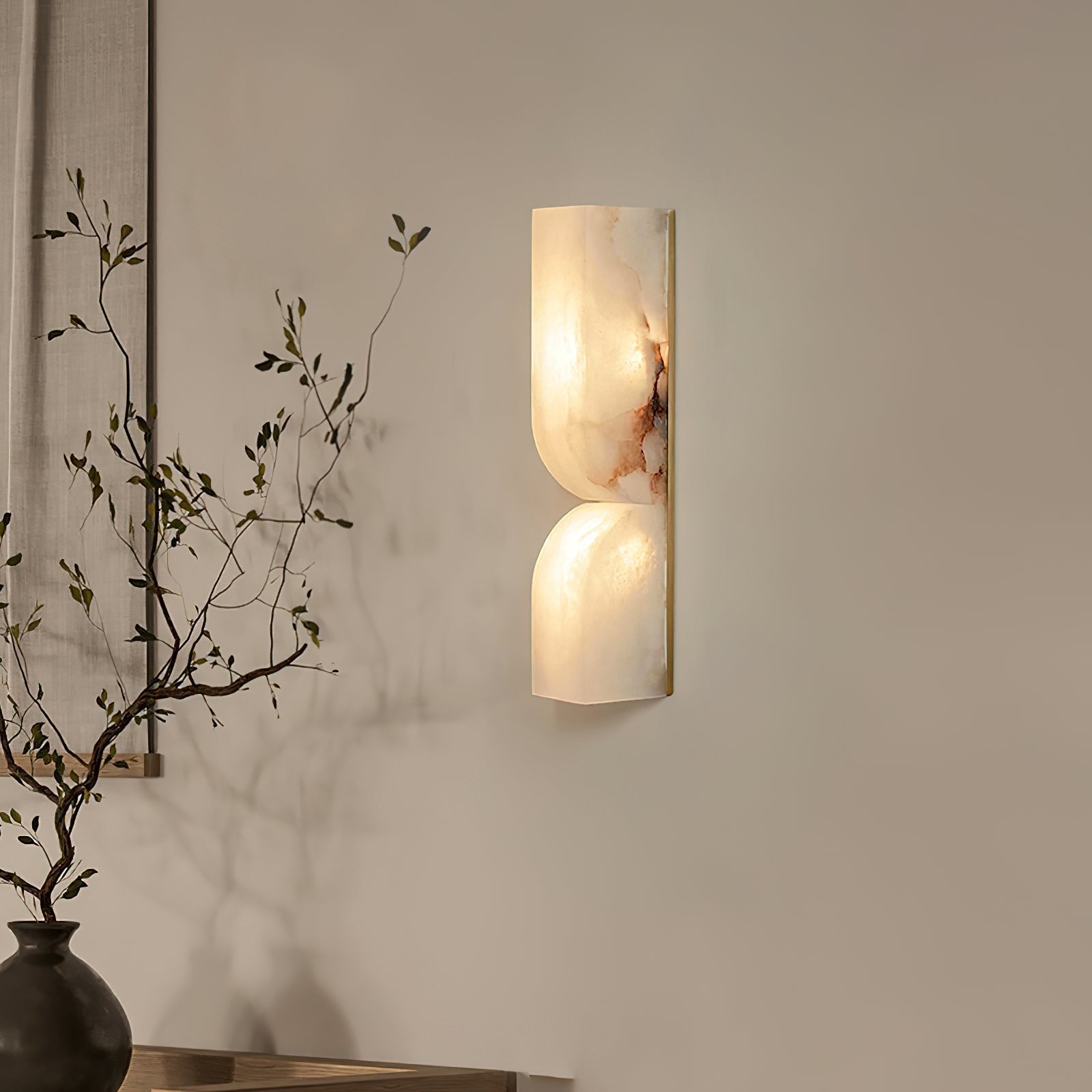 Rectangular Alabaster Wall Lamp - Zonesus