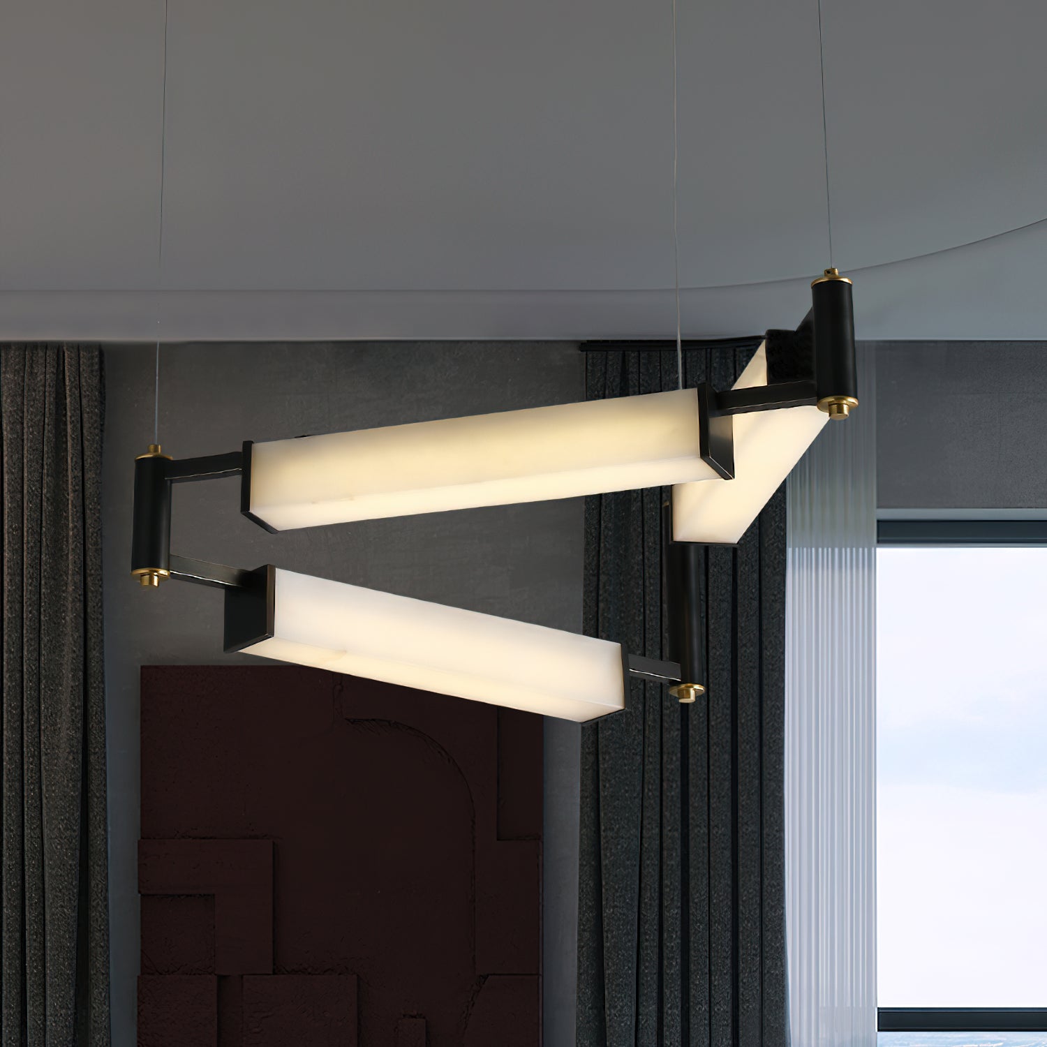 Resident Alabaster Chandelier - Zonesus