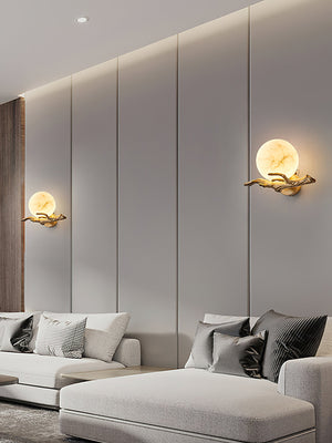 Retro Twigs Alabaster Wall Lamp - Zonesus