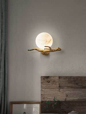 Retro Twigs Alabaster Wall Lamp - Zonesus