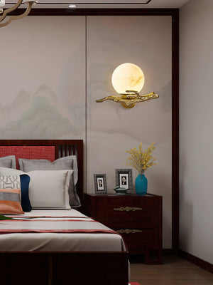 Retro Twigs Alabaster Wall Lamp - Zonesus