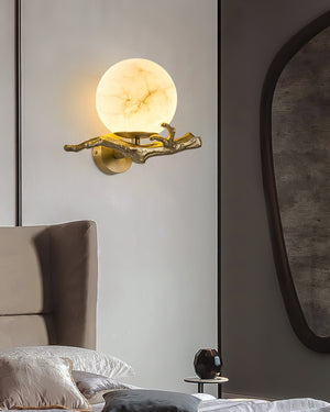 Retro Twigs Alabaster Wall Lamp - Zonesus