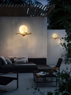 Retro Twigs Alabaster Wall Lamp - Zonesus