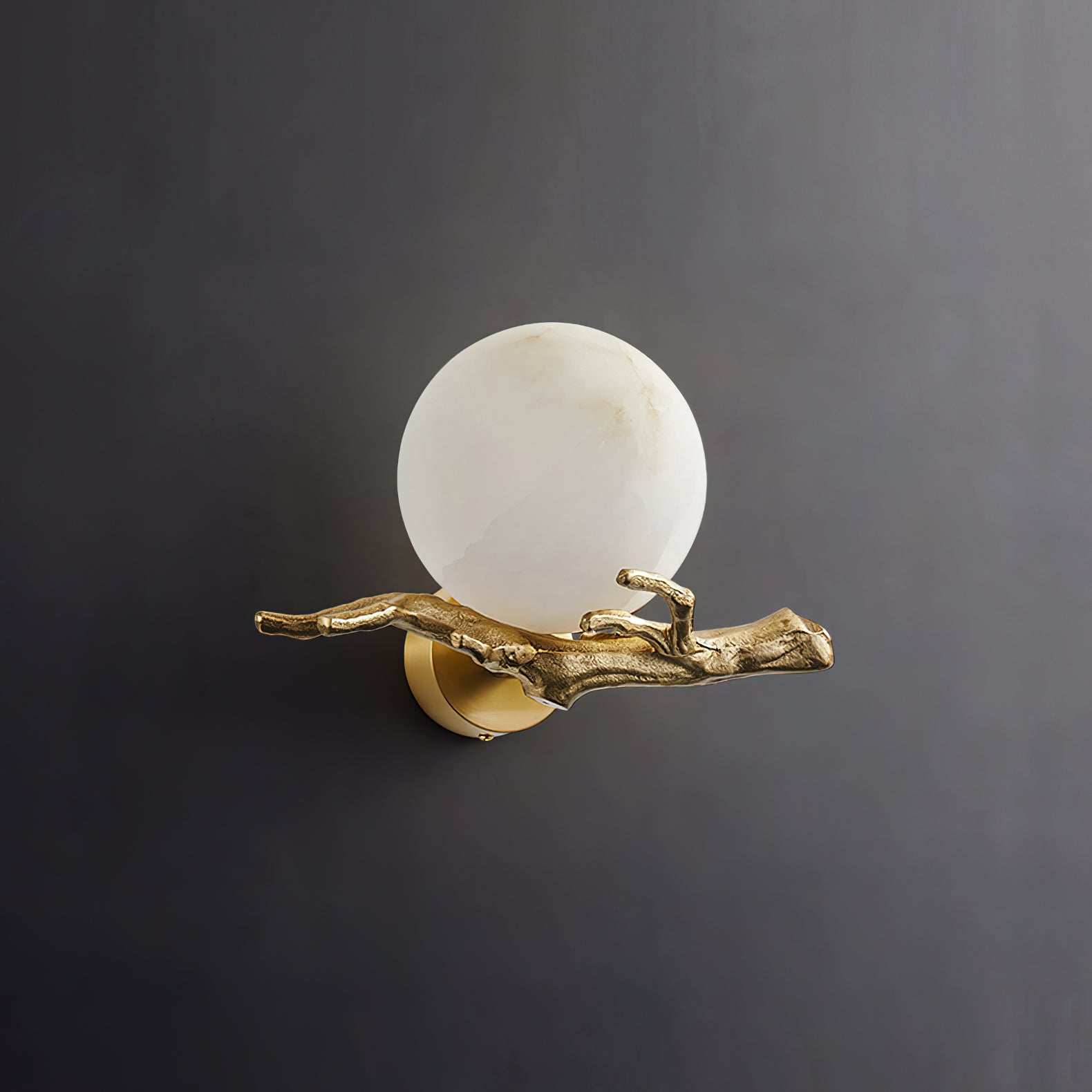Retro Twigs Alabaster Wall Lamp - Zonesus