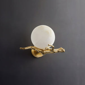 Retro Twigs Alabaster Wall Lamp - Zonesus