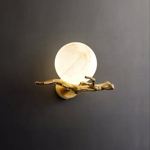 Retro Twigs Alabaster Wall Lamp - Zonesus
