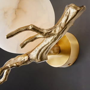 Retro Twigs Alabaster Wall Lamp - Zonesus