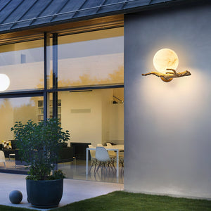 Retro Twigs Alabaster Wall Lamp - Zonesus