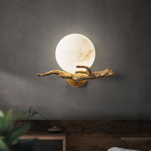 Retro Twigs Alabaster Wall Lamp - Zonesus