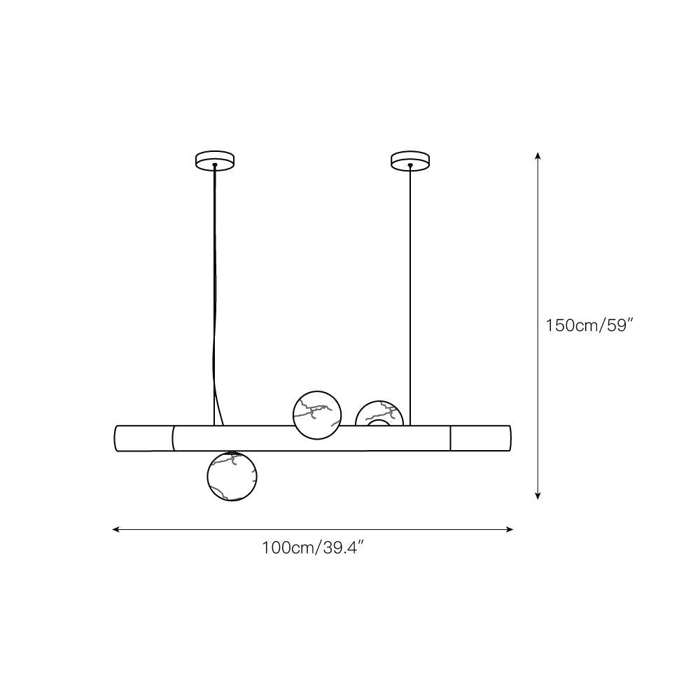 Alabaster Carrara Pendant Light - Zonesus