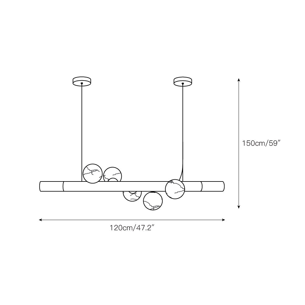 Alabaster Carrara Pendant Light - Zonesus