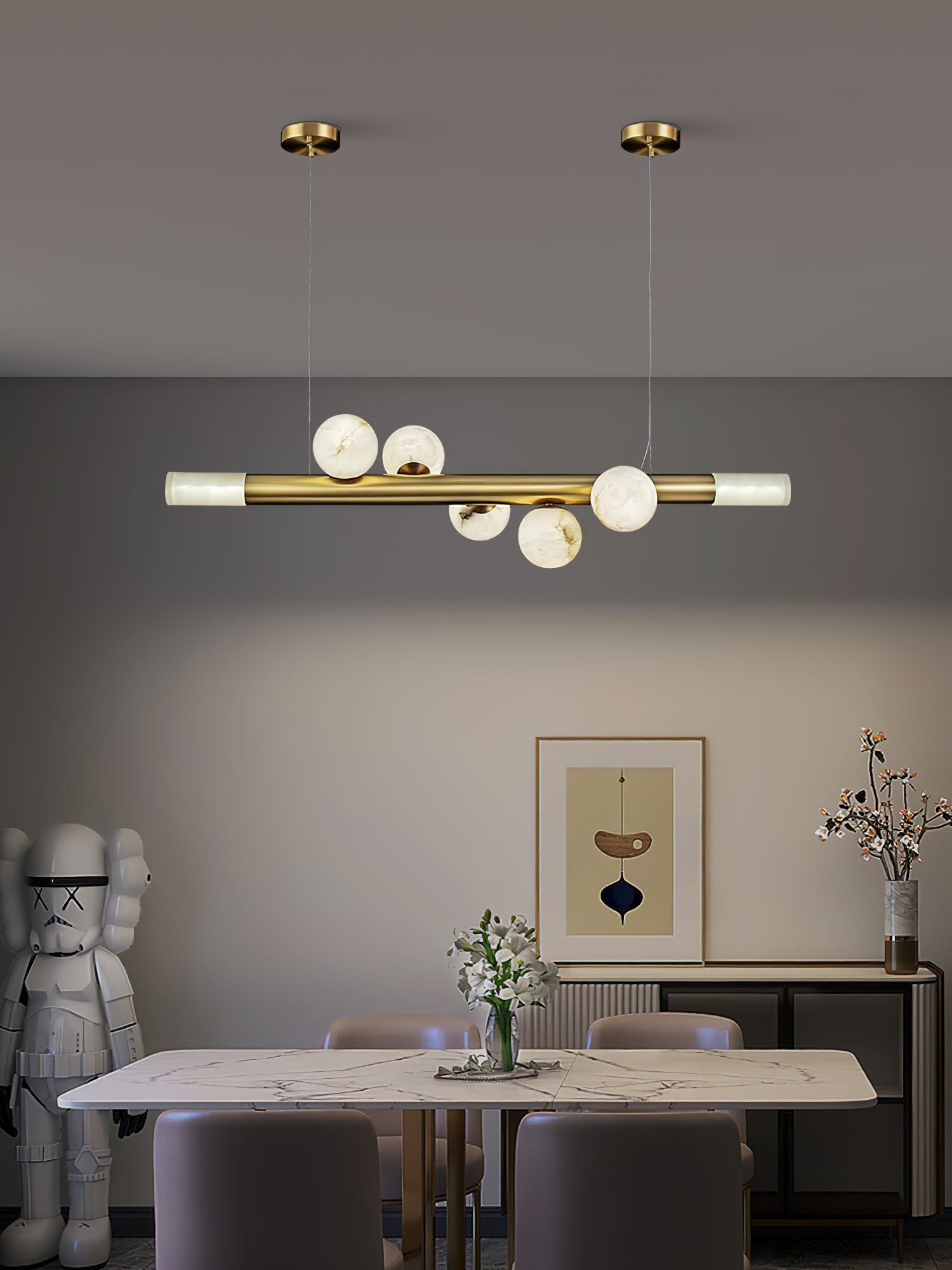 Alabaster Carrara Pendant Light - Zonesus