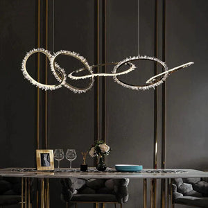 Cervine Modern Rock Crystal Irregular Chandelier - Zonesus
