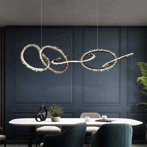 Cervine Modern Rock Crystal Irregular Chandelier - Zonesus