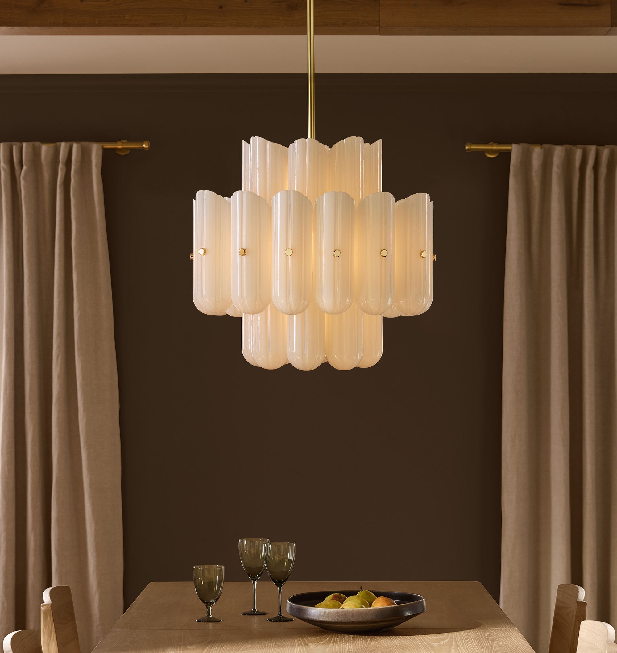 Lorna LED Double Tier Chandelier 25" 35" 46" - Zonesus