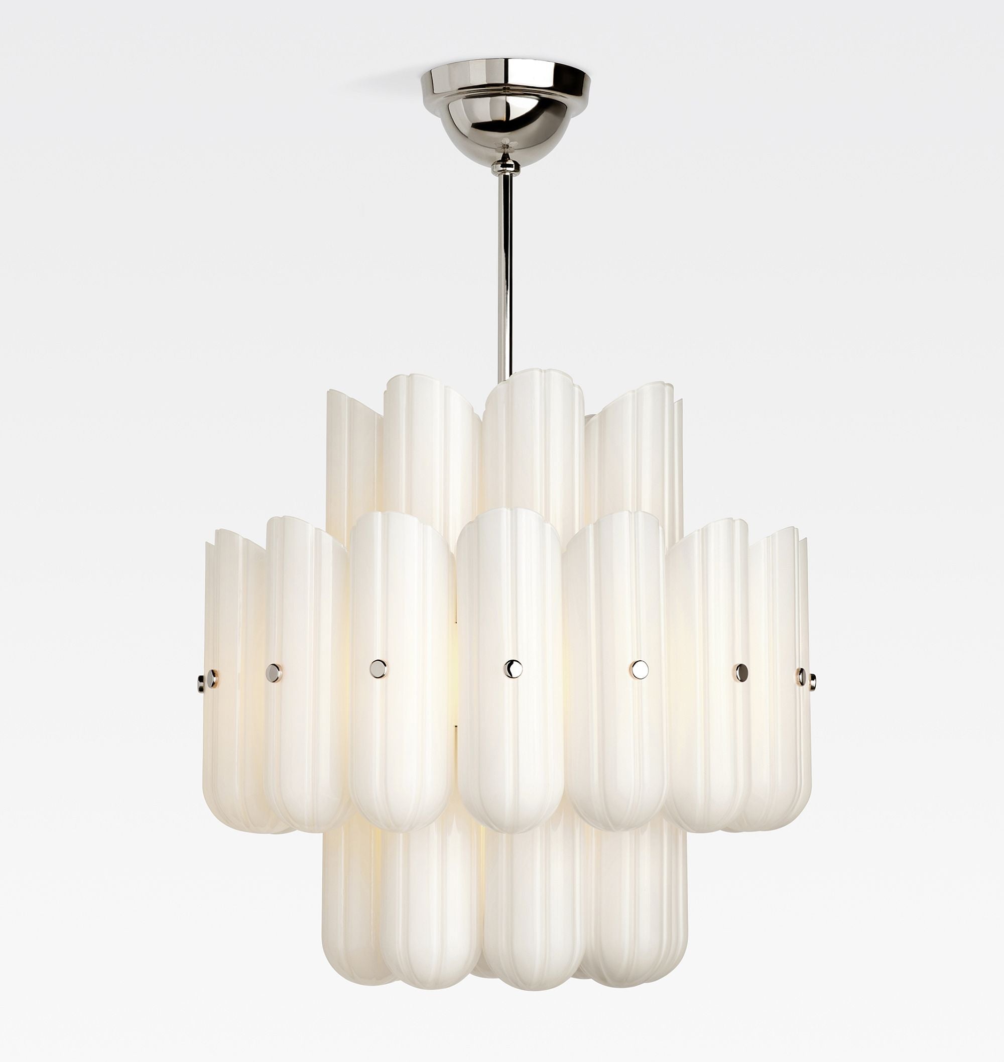 Lorna LED Double Tier Chandelier 25" 35" 46" - Zonesus