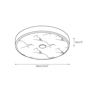 Round Mosaic Alabaster Ceiling Lamp - Zonesus