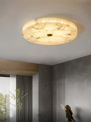 Round Mosaic Alabaster Ceiling Lamp - Zonesus