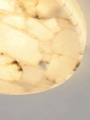 Round Mosaic Alabaster Ceiling Lamp - Zonesus